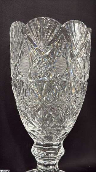 Waterford Society Crystal Sinclaire Vase.  Numbered 6.5"x13" Tall
