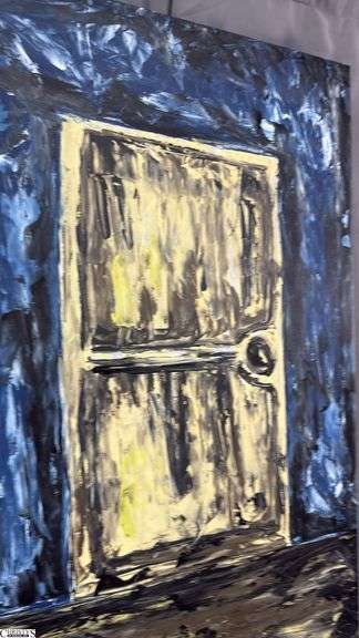 Jorge Hagg Door #09, Acrylic Painting On Canvas 35x56"
