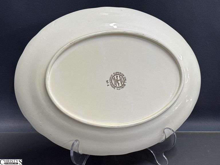 3 Hall's Jewel Tea Bowls and Small Platter - 11" of platter