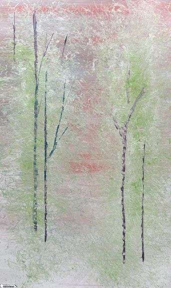 Samuel Tinoco Trees #25, Acrylic Painting on Canvas, Measures 36x55"