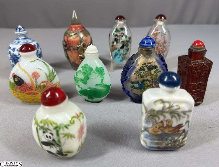 10 Snuff Bottles (tallest 3 1/2") image