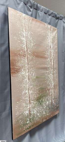 Samuel Tinoco Trees #37, Acrylic Painting on Canvas, Measures 36x55"