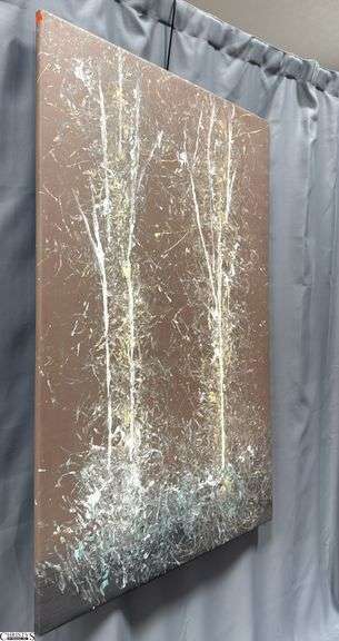 Samuel Tinoco Trees #50, Acrylic Painting on Canvas, Measures 36x55"