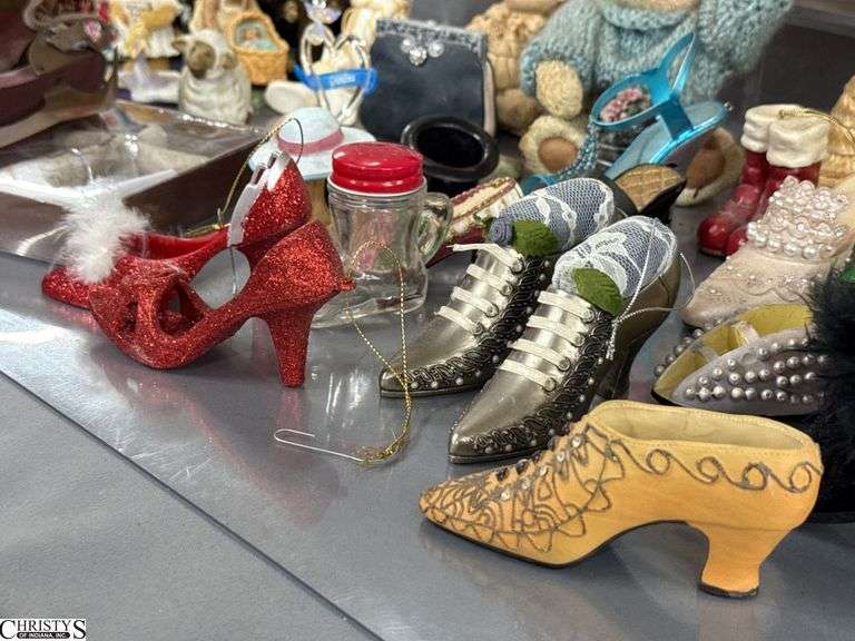 Shoe Collectibles, Mini Hat Displays, Brass Four Leaf Clover, Coasters