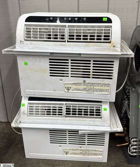 2 GE Window Unit Air Conditioners - Untested - Both would benefit from a cleaning - 21" x 13.5" x 19" of each image
