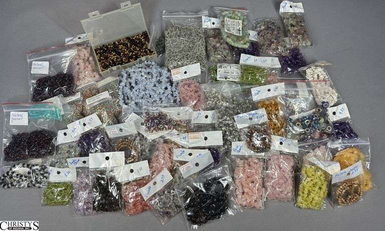 A Flat of Beads and / or Stones image