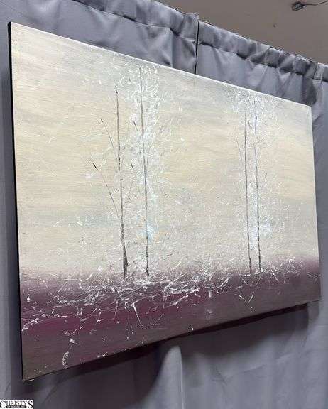 Samuel Tinoco Trees #24, Acrylic Painting on Canvas, Measures 36x55"