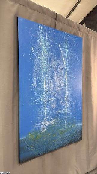 Samuel Tinoco Trees #21 Acrylic Painting On Canvas 35x56"
