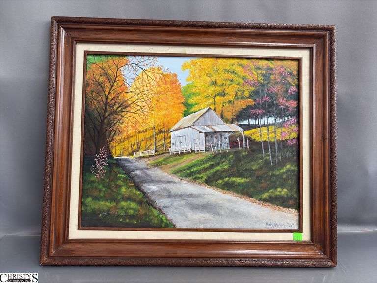 2001 Bob Quinn Signed Oil on Canva 25.5" x 21.5" of frame image