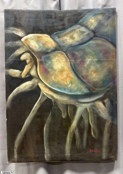 Insect Like, Mixed Median and Oil By Alummoa Zumigo 31x42"
