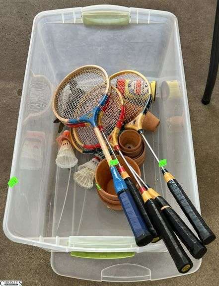 Tote With Badminton Items image