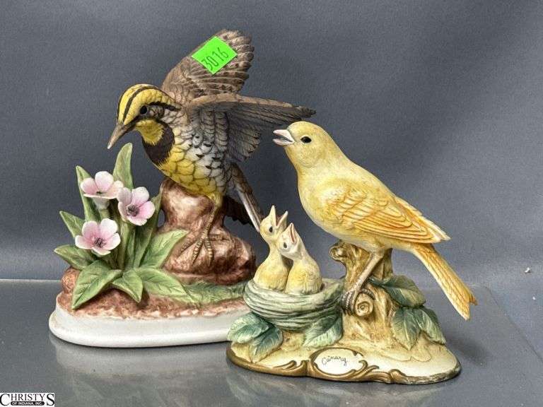 5 Bird Figurines - Lefton, Andrea by Sadek, and others - 8.5" of tallest