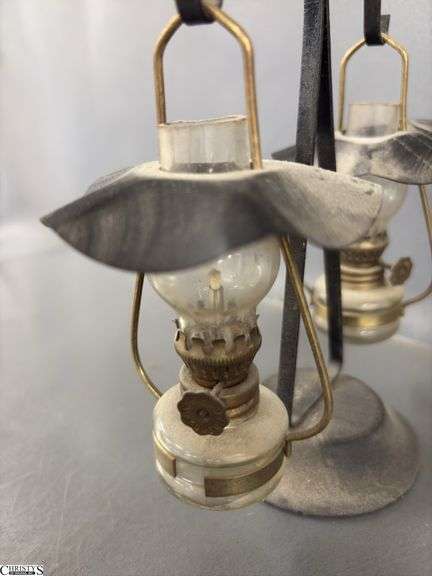 Mini Oil Lanterns, Table Top Set 7.5"