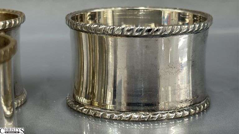 Pewter and Silver Plated Napkin Rings