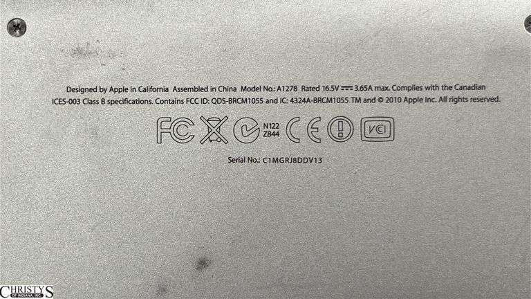 MacBook Untested No Power Cord