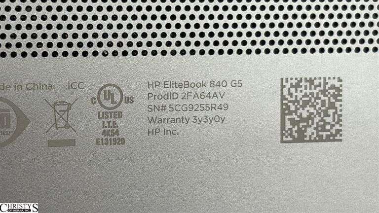 HP Laptop Untested No Power Cord