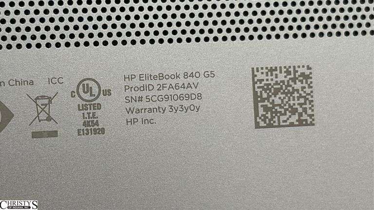 HP Laptop Untested No Power Cord