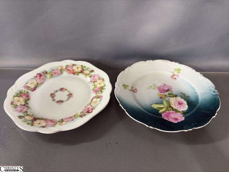 Assorted Handpainted and Printed China Plates - 10" of largest - Pickard, Austrian, Bavarian, and Others