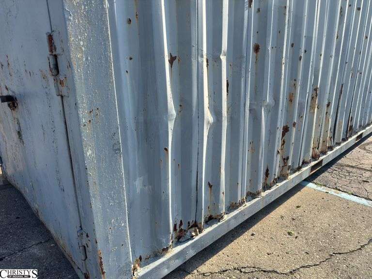 Empty 20’ Used Storage POD Inside with 89” Height 85” Has Bad Spots on Floor