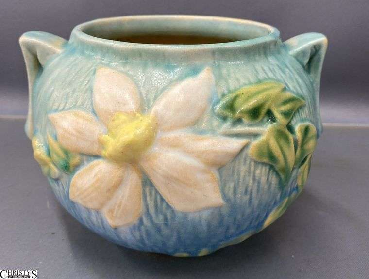 Roseville "Clematis" Pottery Pot - 6" x 4" image