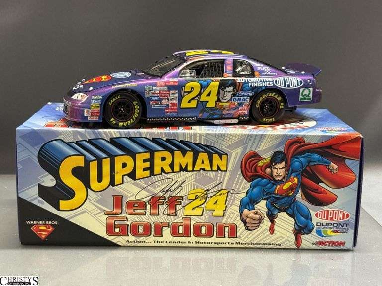 4 Jeff Gordon Collectible Stock Cars - 10" approx of largest