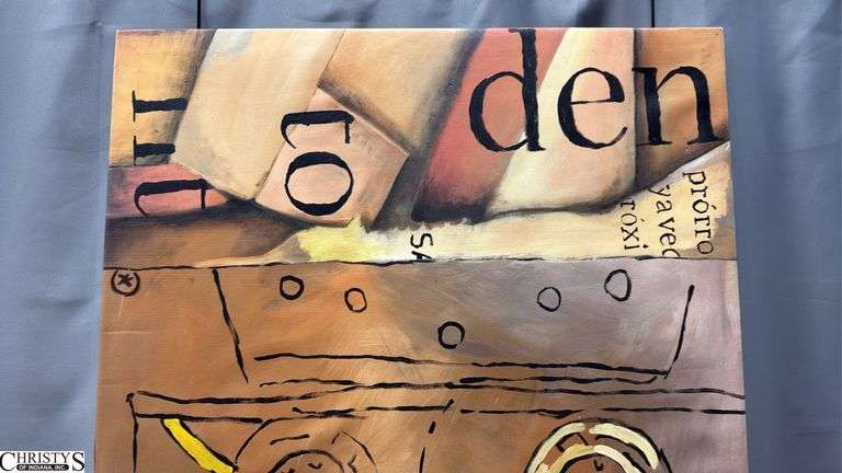 Alejandro Quenigo Q11, Acrylic Painting on Canvas, Measures 36x55"