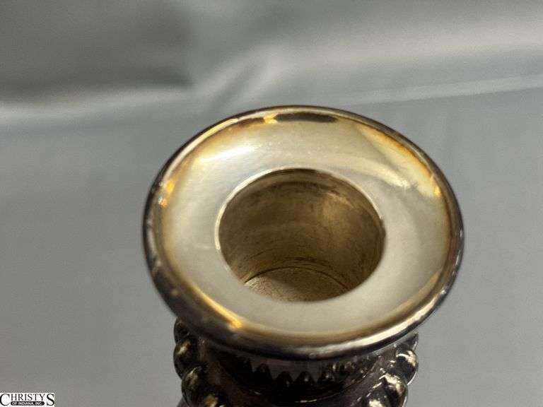 Pair of Silver Plated Candle Sticks 12.5"