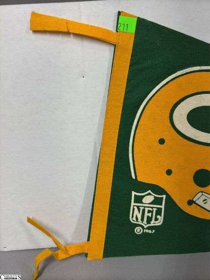 Green Bay Packers NFL Pennant Dated 1967
