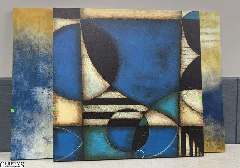 3 Stretched Canvas Prints, Largest Measures 40"x40" image