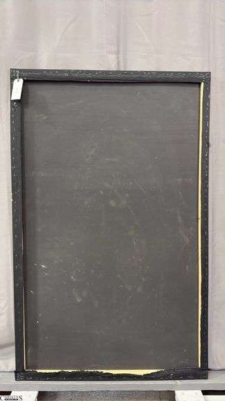Jorge Hagg Door, Red Background With Tan Door, Acrylic Painting On Canvas 35x56"
