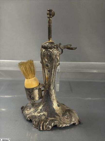 Shave Brushes, Mirrored Stands, Mustache Cups, Some Wear