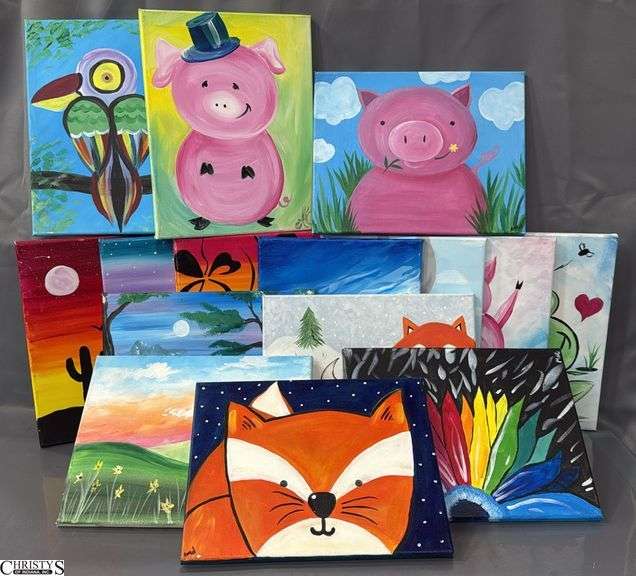 15 Painting Party Canvases, 11x14"
