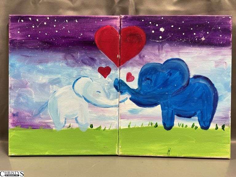 12 Painting Party Canvases of Ice Cream and Sweet Treats, Larger Ones Measures 11x14"