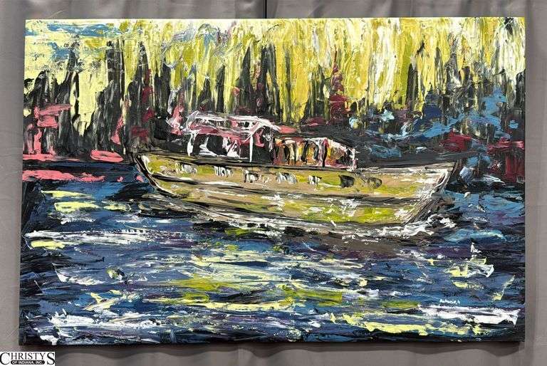 Sea Ride by Antonio Garcia, Acrylic Painting Measures 35x55"