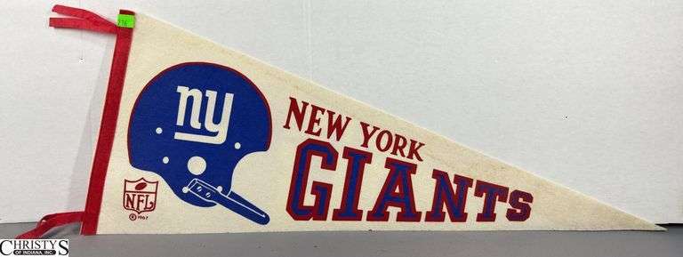 New York Giants NFL Pennant Dated 1967 image