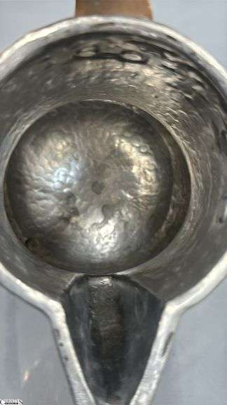 Hammered Copper Kettle 14.25" With Iron Feet and Swing Handle