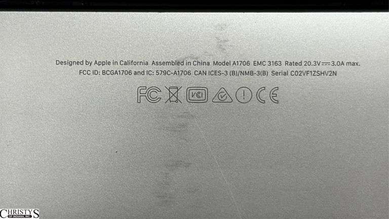 MacBook Untested No Power Cord