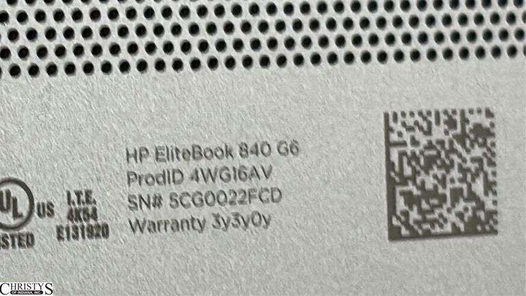 HP Laptop Untested No Power Cord