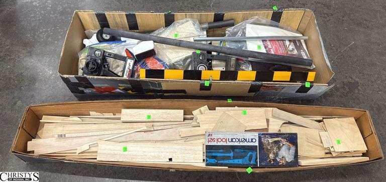 2 Large Model Airplane Kits - Unassembled - May be missing pieces image