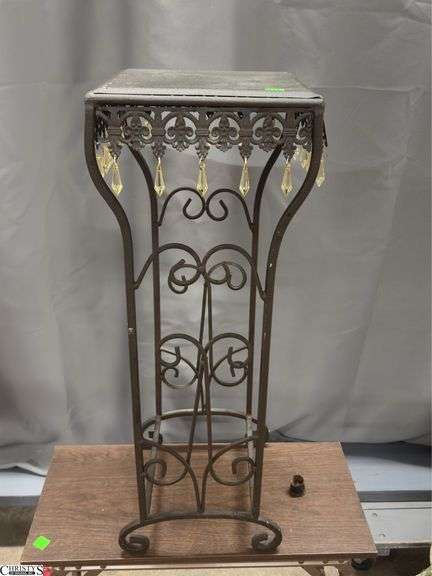 Plant Stand and Small Folding Side Table 21"x10"x17"