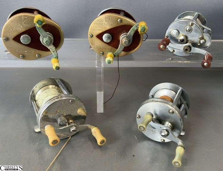 5 Fishing Reels - Shakespeare, Pflueger, Bronson, and others image
