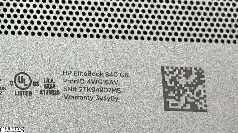 HP Laptop Untested No Power Cord