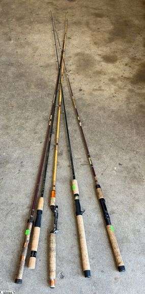 5 Fishing Poles, Sunlight and others image