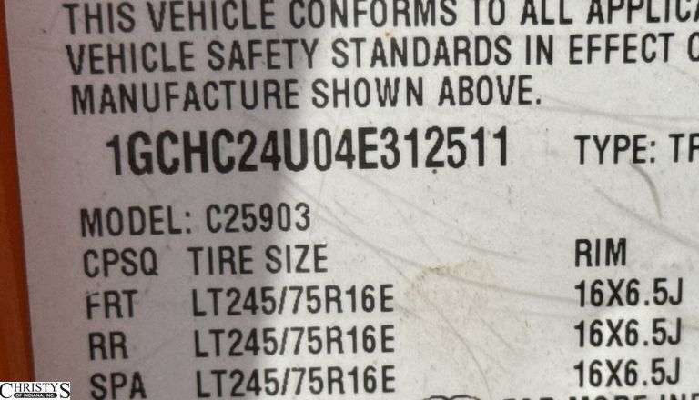 2004  CHEVROLET  Silverado • Towed • Will Jump Start • Odometer Only Shows Driver 1 and Then Goes To Reduce Engine Power Will Not Show Miles