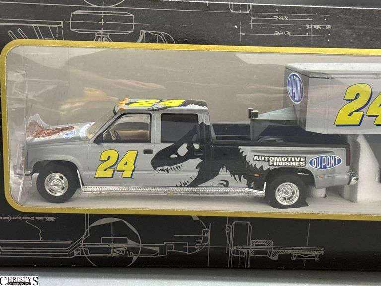 Brookfield Collectors Guild Dupont Jurassic Park Jeff Gordon Show Car Trailer - 29.5" of box
