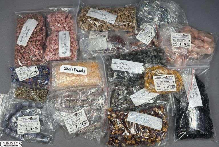 A Flat of Beads and / or Stones image