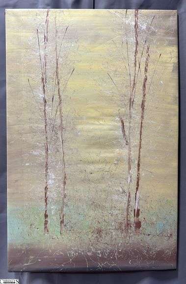 Samuel Tinoco Trees #23, Acrylic Painting on Canvas, Measures 36x55" image