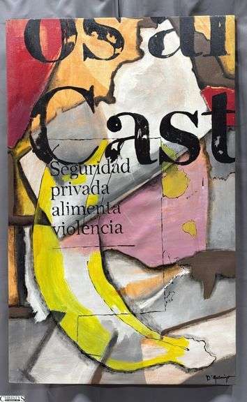 Alejandro Quenigo Q6, Acrylic Painting on Canvas, Measures 35x55" image