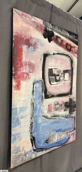 Alummoa Zumigo Mixed Media and Oil Painting on Canvas 36x56"