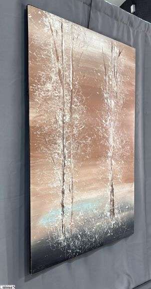 Samuel Tinoco Trees #20, Acrylic Painting On Canvas 35x56"